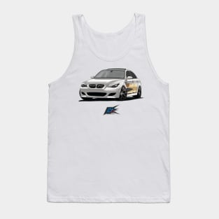 bmw m5 v10 white Tank Top